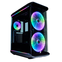 1ST Player X8 ARGB 3*120MM Fans+LED STRIP ATX Glass Case  | X8 | P012