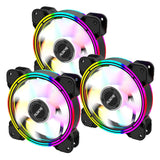 ALSEYE Halo 4.0 120mm Computer Led Case Fan kit Adjustable RGB | Halo 4.0 AURA | A0118