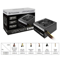 Thermaltake Litepower GEN2 550W Power Supply PS-LTP-0550NPCNAU-2