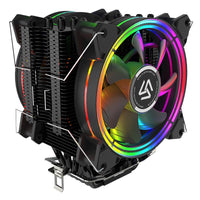 ALSEYE H120D CPU Cooler RGB Fan 120mm PWM 4 Pin 6 Heat Pipes Cooler | H120D | A0121