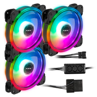 ALSEYE Halo 4.0 120mm Computer Led Case Fan kit Adjustable RGB | Halo 4.0 AURA | A0118