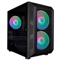 1ST Player DX ARGB 3*140MM Fans EATX Black Case  | DX-B | P009