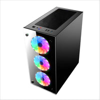 1ST Player V6 RGB 4*120MM Fans ATX Glass Case | V6 | P008